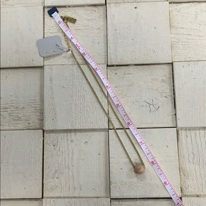 Stone+stick single bead necklace Adjustable length